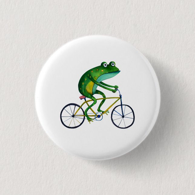 Bóton Redondo 2.54cm Sapo de Bicicleta (Frente)