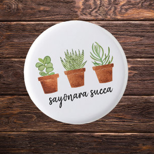 Bóton Redondo 2.54cm Sayonara Succa Succulent