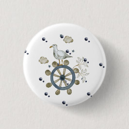 Bóton Redondo 2.54cm Seagull Amarrando Uma Corrida