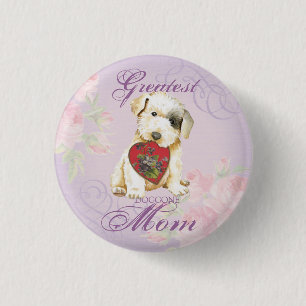 Bóton Redondo 2.54cm Sealyham Terrier Heart Mom Pinback Button