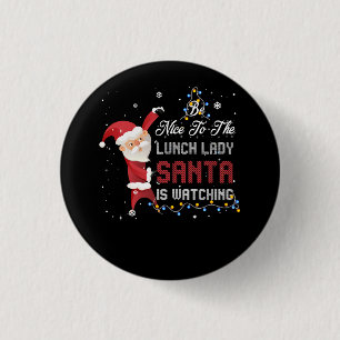 Bóton Redondo 2.54cm Seja Bom Para A Papai noel Do Almoço Ver Ufly C