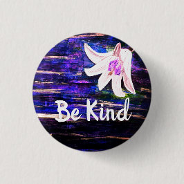 Bóton Redondo 2.54cm Seja Bonito Botão Abstrato da Flor