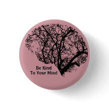 Seja gentil com o pino do botão do cérebro da árvo