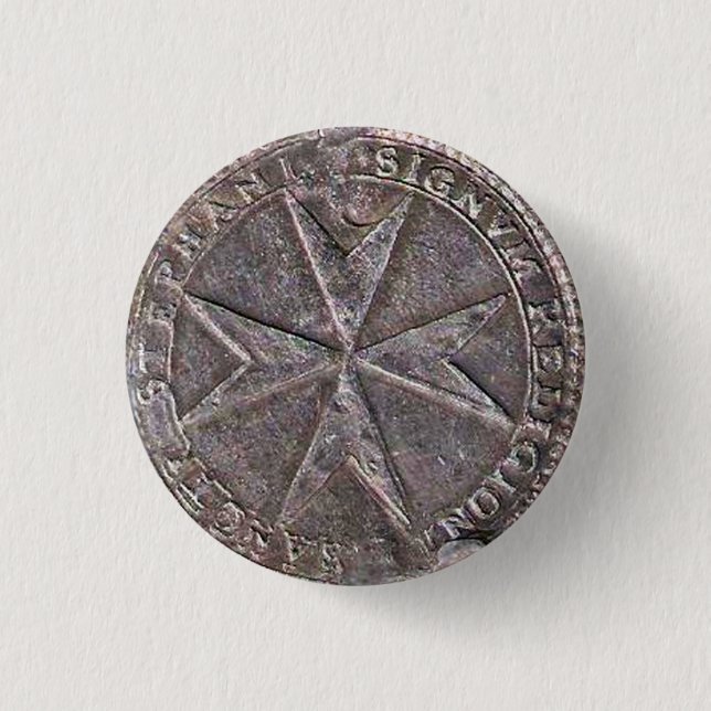 Bóton Redondo 2.54cm Selo de Rua Stephen Tuscany Medici (Frente)