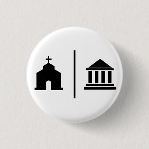 Bóton Redondo 2.54cm Separar Igreja e Estado