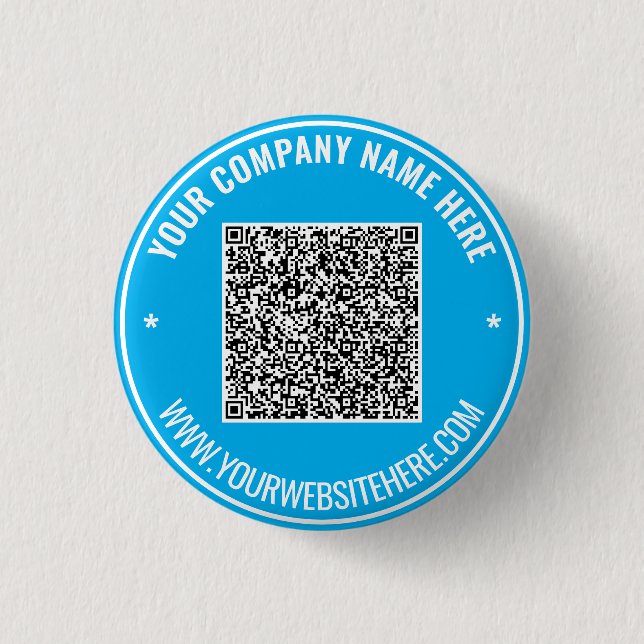 Bóton Redondo 2.54cm Seu Modelo de Botões Promocionais de QR Code e Tex (Frente)