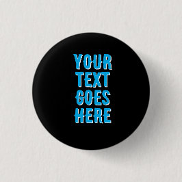 Bóton Redondo 2.54cm seu texto vai aqui, Pin Badge Button 
