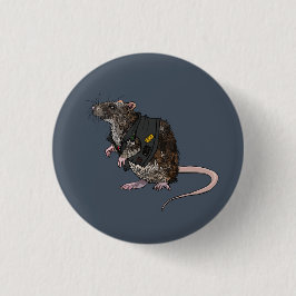 Bóton Redondo 2.54cm Sewer Punk Rat