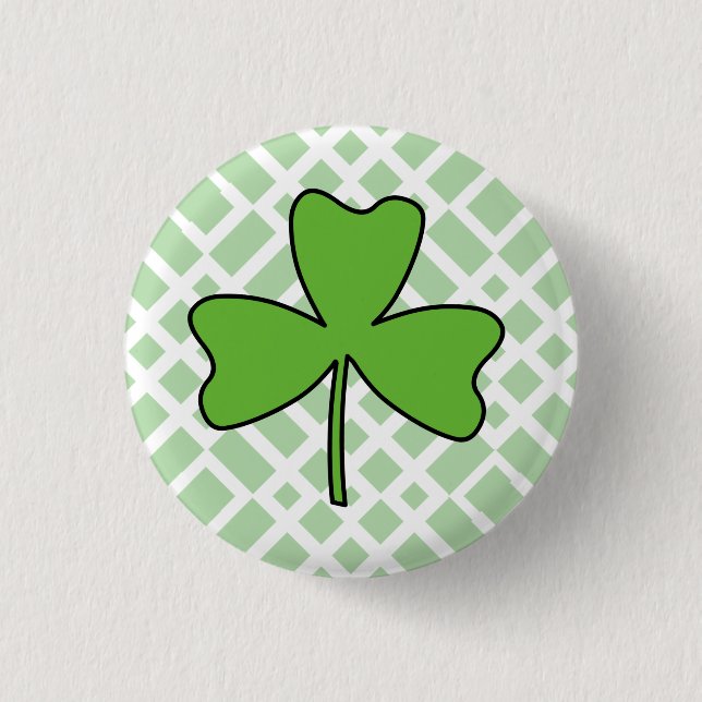 Bóton Redondo 2.54cm Shamrock (Frente)