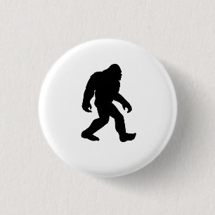 Bóton Redondo 2.54cm Silhueta de Bigfoot