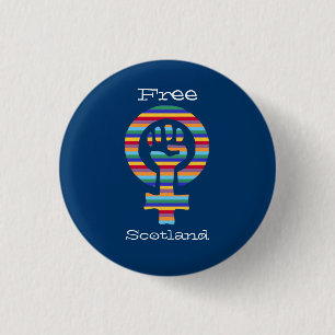 Bóton Redondo 2.54cm Símbolo feminista Pinback da independência