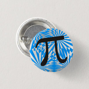 Bóton Redondo 2.54cm Símbolo retro do Pi