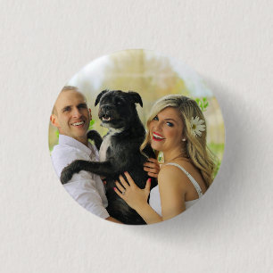 Bóton Redondo 2.54cm Simples personalização de Pet Fotografia de Cachor