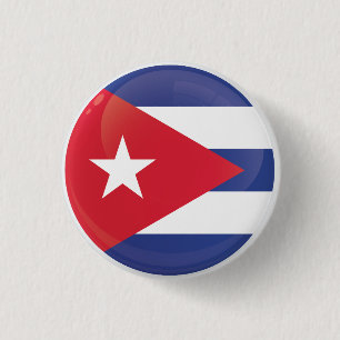 Bóton Redondo 2.54cm Sinalizador de Ícone de Ronda de Cuba