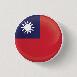 Bóton Redondo 2.54cm Sinalizador de Ícone de Ronda de Taiwan