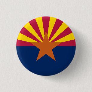 Bóton Redondo 2.54cm Sinalizador do Estado da arizona