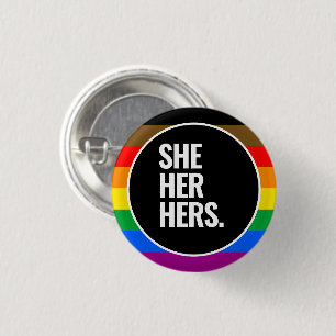 Bóton Redondo 2.54cm Sinalizador do Orgulho Filadélfia LGBTQ+ (QPOC)