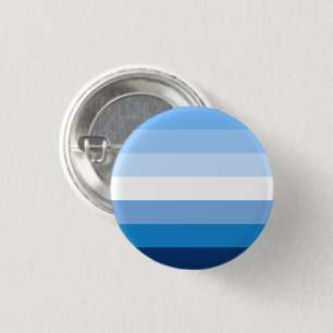 Bóton Redondo 2.54cm Sinalizador do Orgulho Masculino gay (Azul)