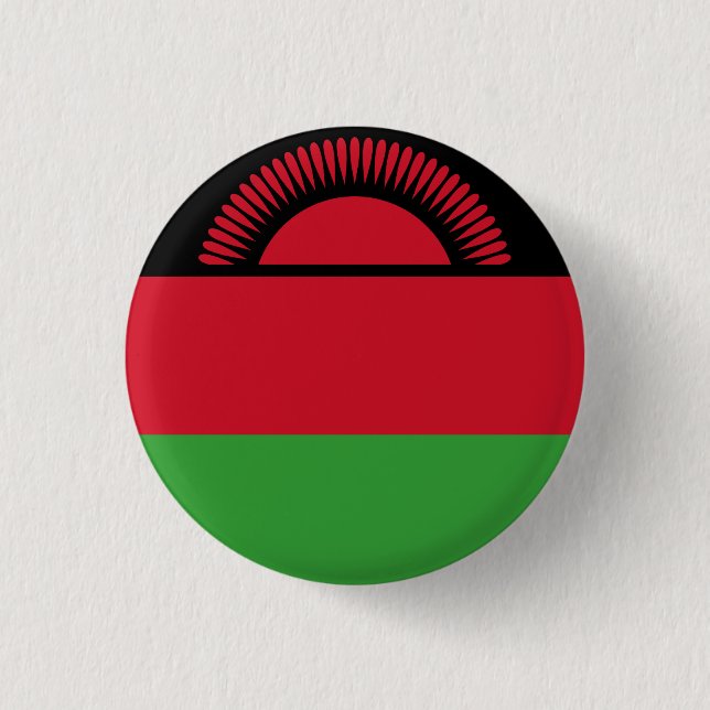 Bóton Redondo 2.54cm Sinalizador Malawi (Frente)