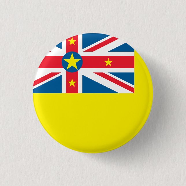 Bóton Redondo 2.54cm Sinalizador Niue (Frente)