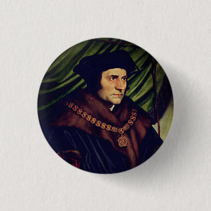 Bóton Redondo 2.54cm Sir Thomas More - por Hans Holbein, o Younger