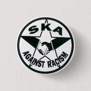 Bóton Redondo 2.54cm Ska contra o racismo