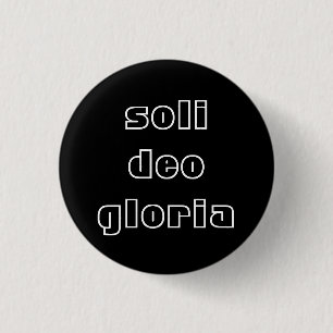 Bóton Redondo 2.54cm Soli Deo Gloria