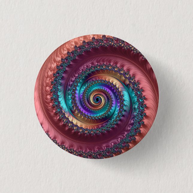 Bóton Redondo 2.54cm Sonhos do pêssego (Frente)