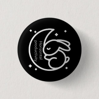 Bóton Redondo 2.54cm Sono de produtividade horizontal