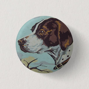 Bóton Redondo 2.54cm Spaniel de Springer inglês do Pintura-por-Número