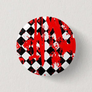 Bóton Redondo 2.54cm Splatter da pintura de Emo Argyle
