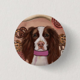 Bóton Redondo 2.54cm Springer Spaniel Inglês