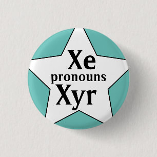 Bóton Redondo 2.54cm Starry Xe Xyr Pronounes