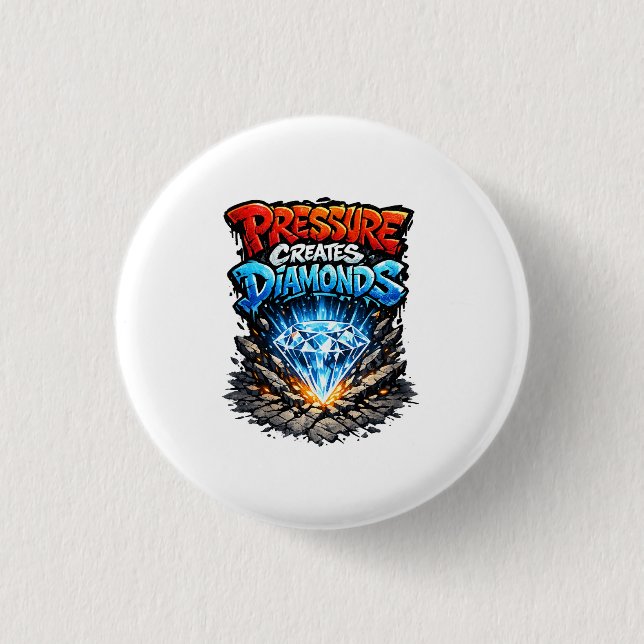 Bóton Redondo 2.54cm Streetwear Motivation Graphic (Frente)