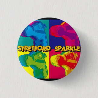 BÓTON REDONDO 2.54CM STRETFORD SPARKLE - CRACHÁ