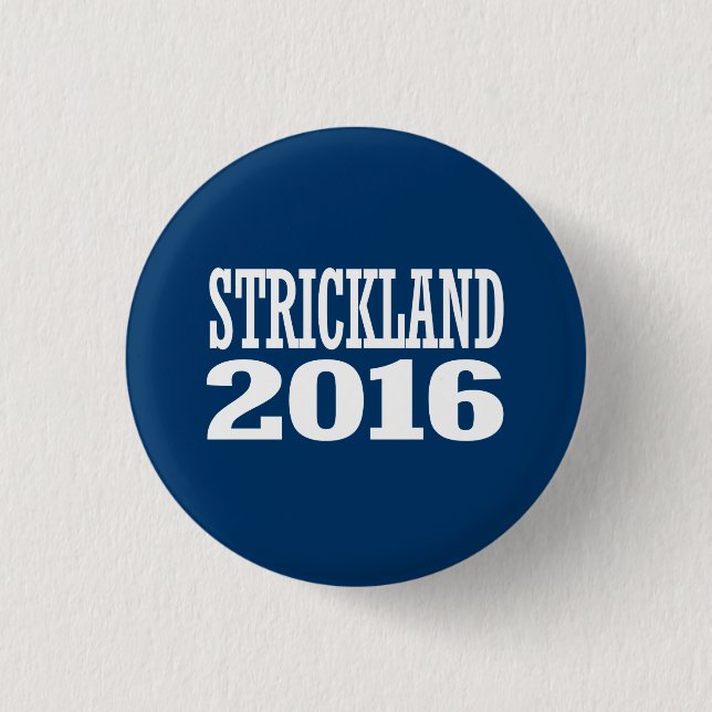 Bóton Redondo 2.54cm Strickland - Ted Strickland 2016 (Frente)