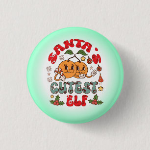 Bóton Redondo 2.54cm Sublimação Elf Mais papai noel - 80881