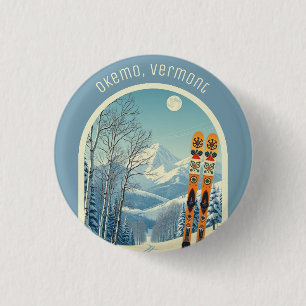 Bóton Redondo 2.54cm Sumário de esqui de Okemo Vermont