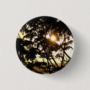 Bóton Redondo 2.54cm Sunset Through Tres I Fotografia Tropical