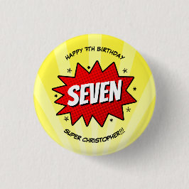 Bóton Redondo 2.54cm Super Herói Cômica Book Qualquer Idade Aniversário