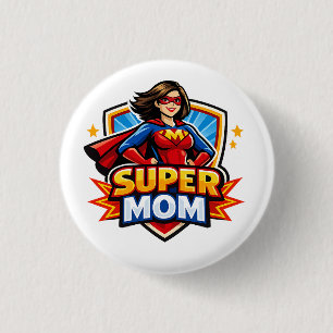 Bóton Redondo 2.54cm Super Mãe