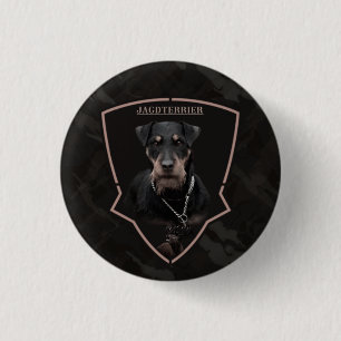 Bóton Redondo 2.54cm T-Shirt Truc (Jagdterrier) Caça Alemã