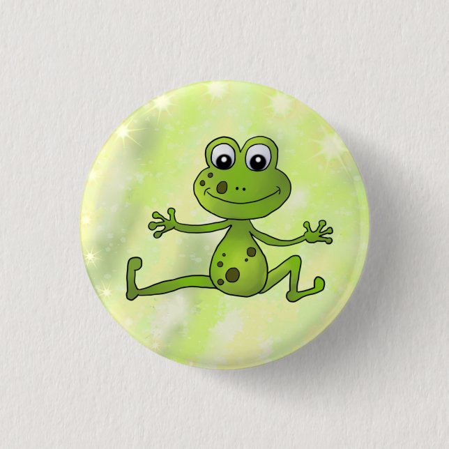 Bóton Redondo 2.54cm tanzender Frosch (Frente)