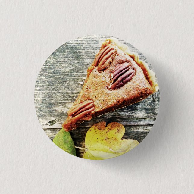 Bóton Redondo 2.54cm tarte de pecan (Frente)