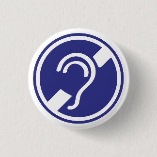 Bóton Redondo 2.54cm Tecido, espinheiro, doofheid, georverlies teken