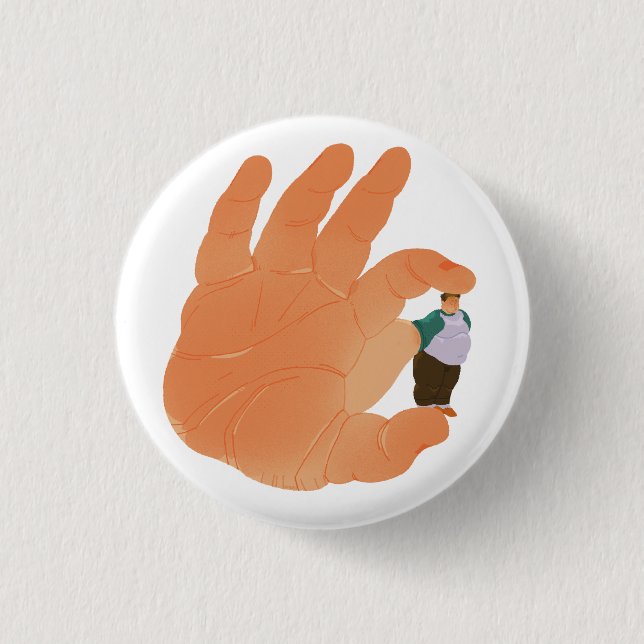 Bóton Redondo 2.54cm teeny leo! (Frente)