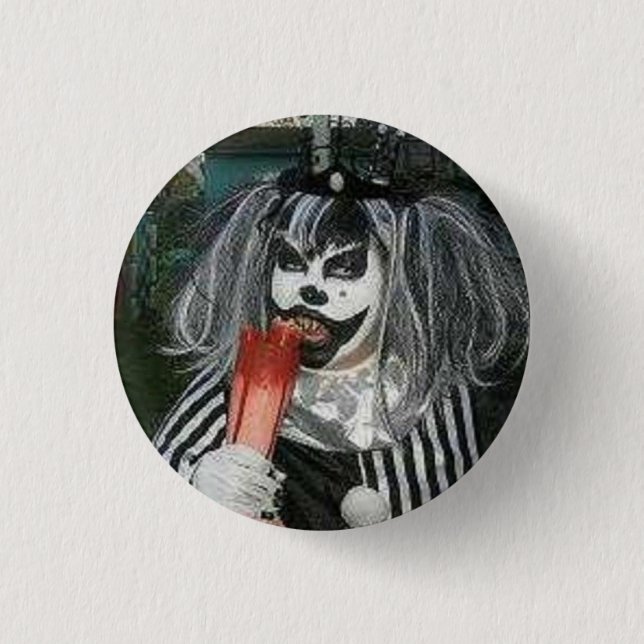 Bóton Redondo 2.54cm Tempo do petisco com Taffy o Klown (Frente)