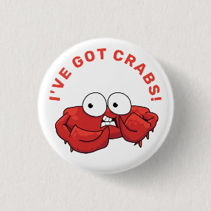 Bóton Redondo 2.54cm Tenho Camiseta Crabs