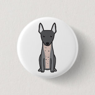 Bóton Redondo 2.54cm Terrier calvo americano