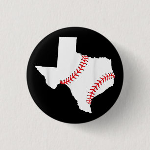 Bóton Redondo 2.54cm Texas de beisebol Estado engraçado Texas de beiseb
